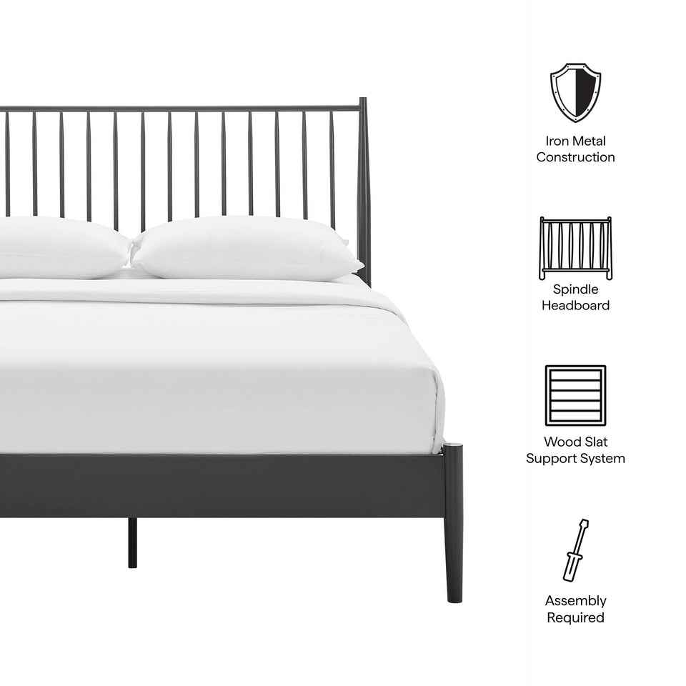 Adair Metal Spindle Platform Bed by Modway