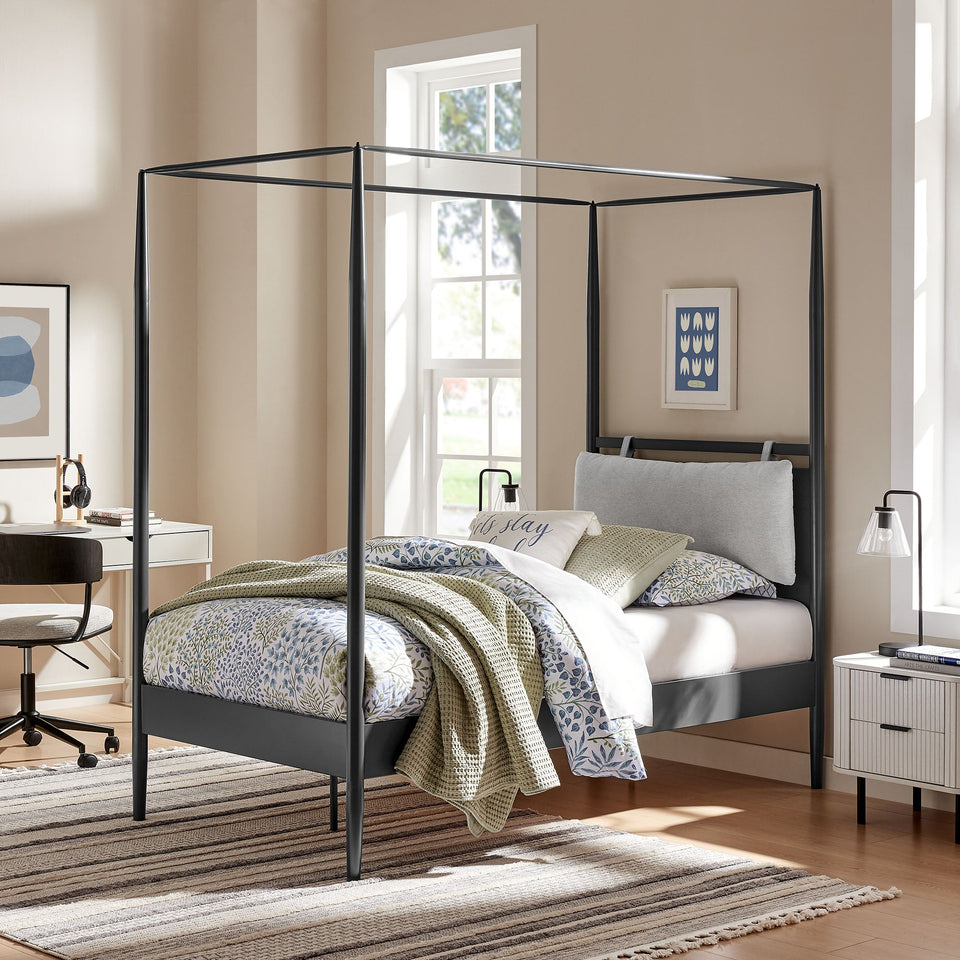 Marlowe 4-Poster Canopy Metal Platform Bed by Modway