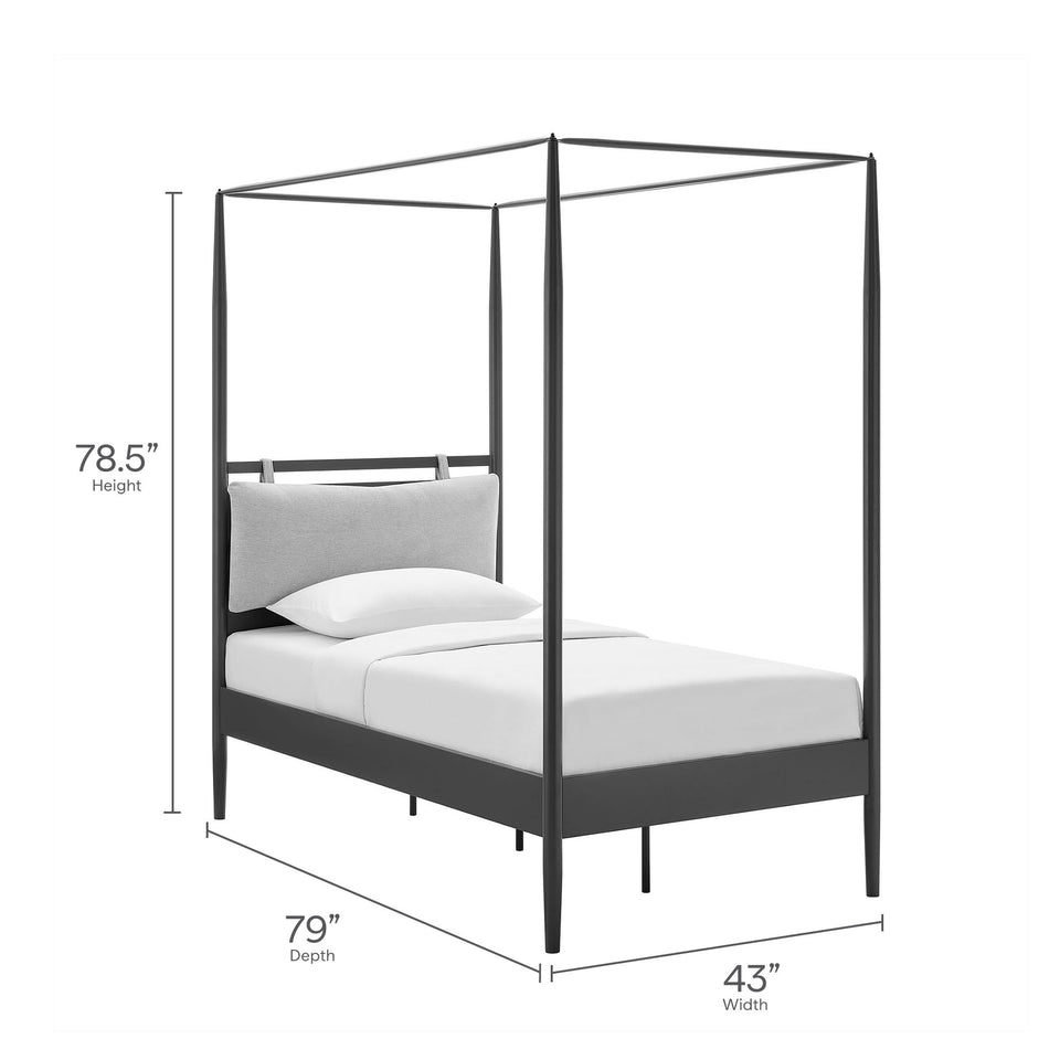 Marlowe 4-Poster Canopy Metal Platform Bed by Modway