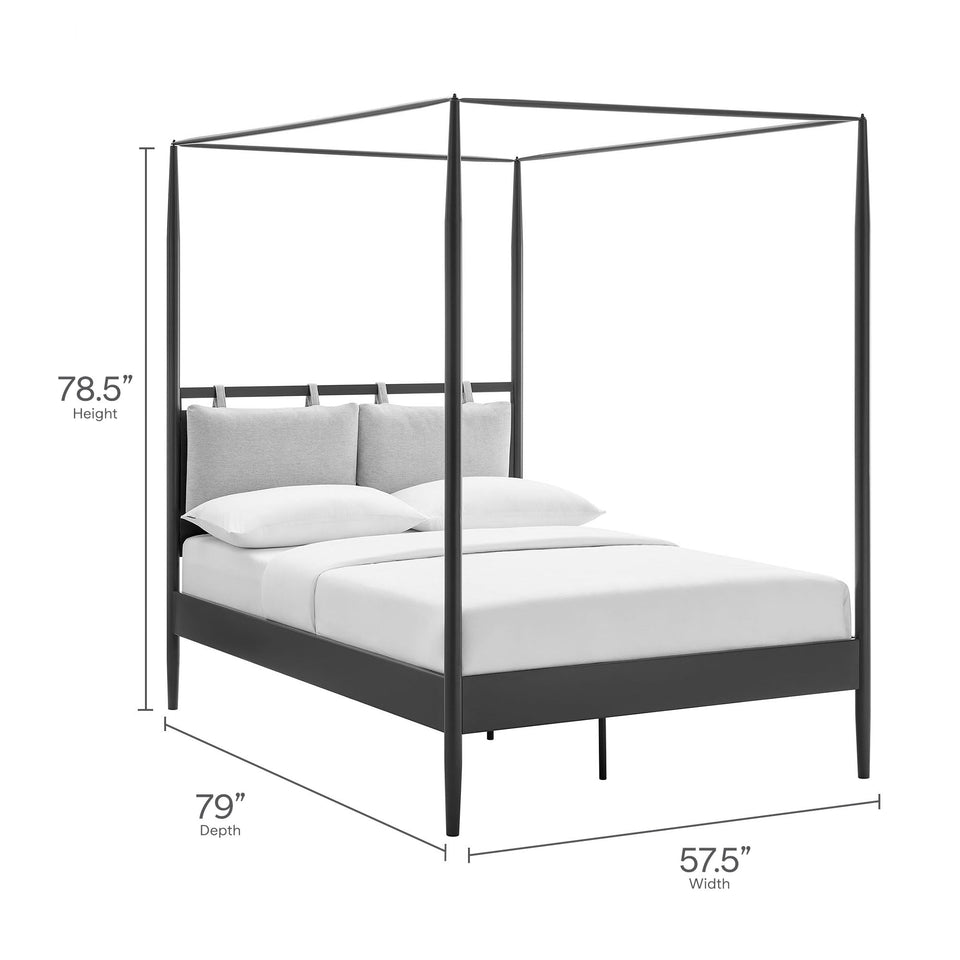Marlowe 4-Poster Canopy Metal Platform Bed by Modway