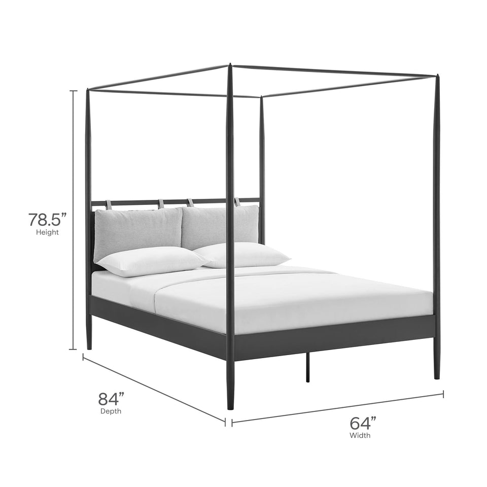 Marlowe 4-Poster Canopy Metal Platform Bed by Modway