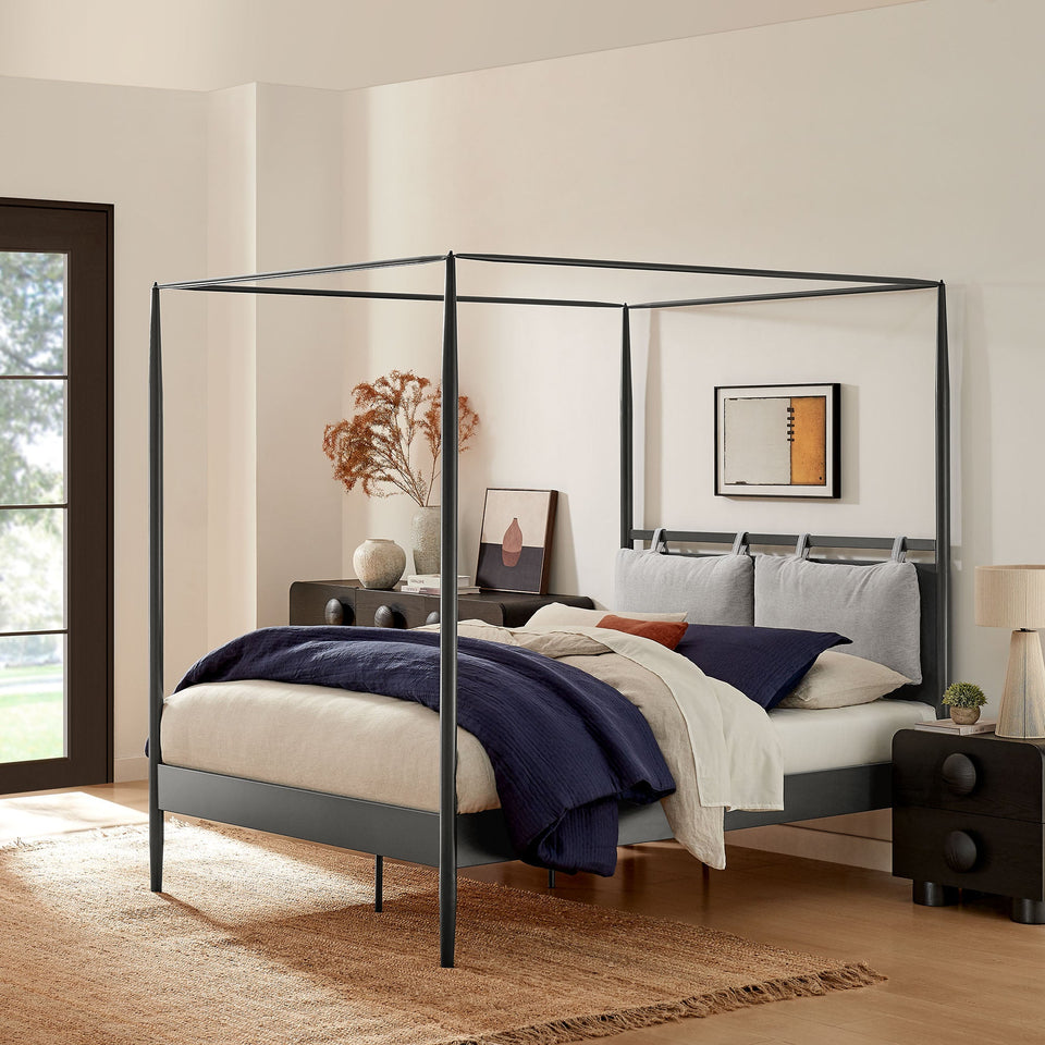 Marlowe 4-Poster Canopy Metal Platform Bed by Modway