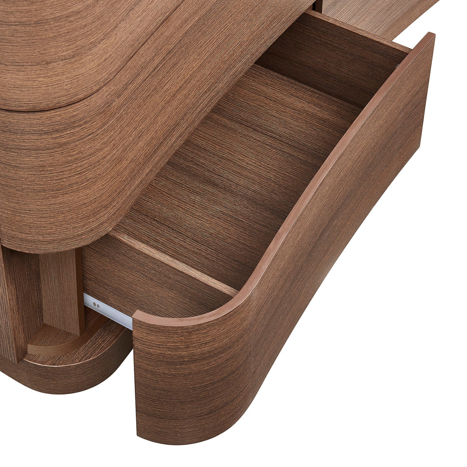 Mirae 6-Drawer Curved Dresser by Modway