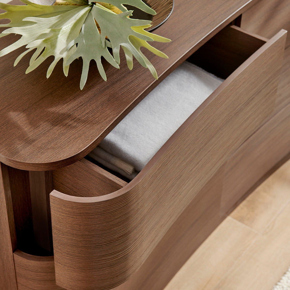 Mirae 6-Drawer Curved Dresser by Modway
