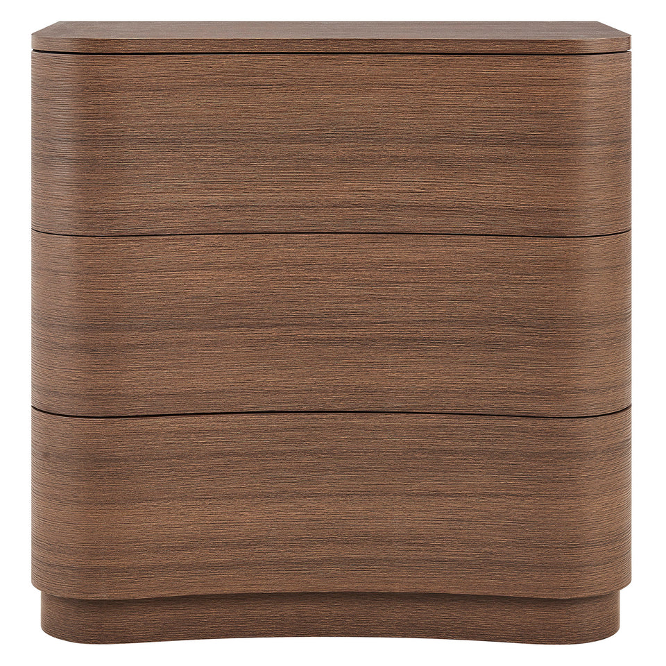 Mirae 3-Drawer Curved Compact Dresser by Modway