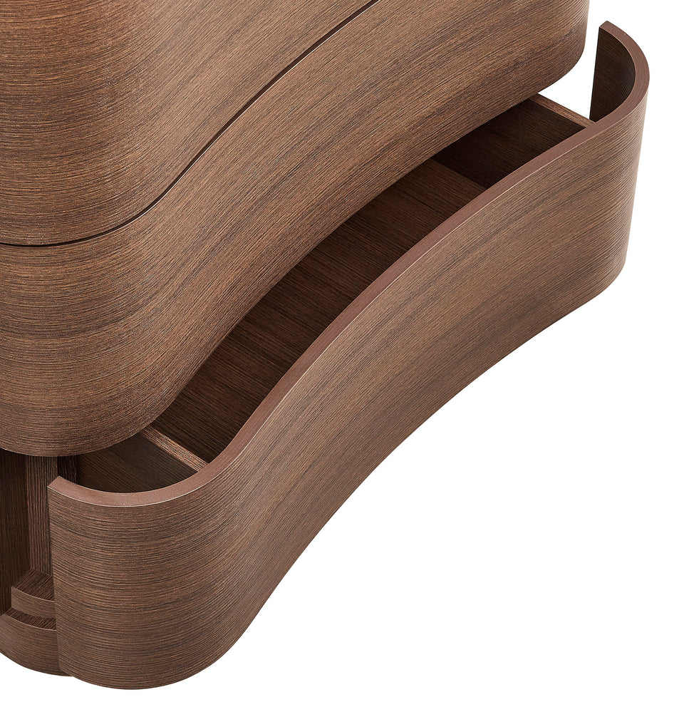 Mirae 3-Drawer Curved Compact Dresser by Modway