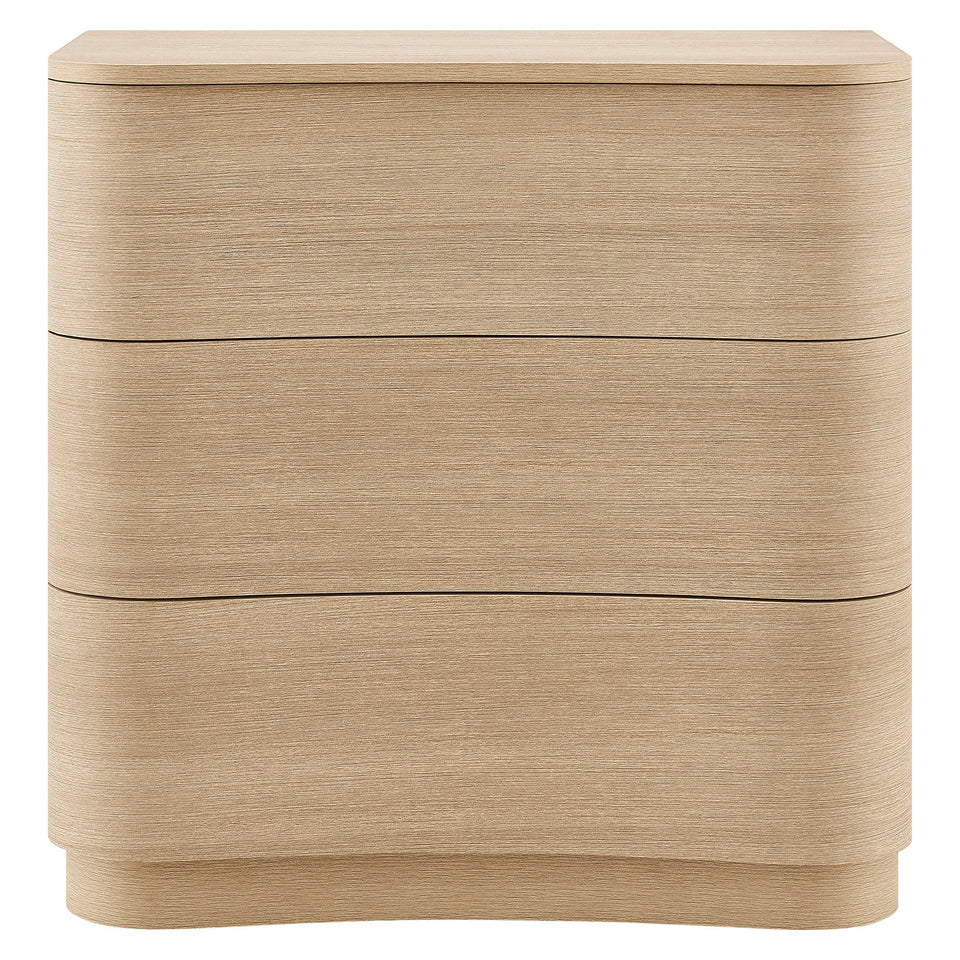 Mirae 3-Drawer Curved Compact Dresser by Modway