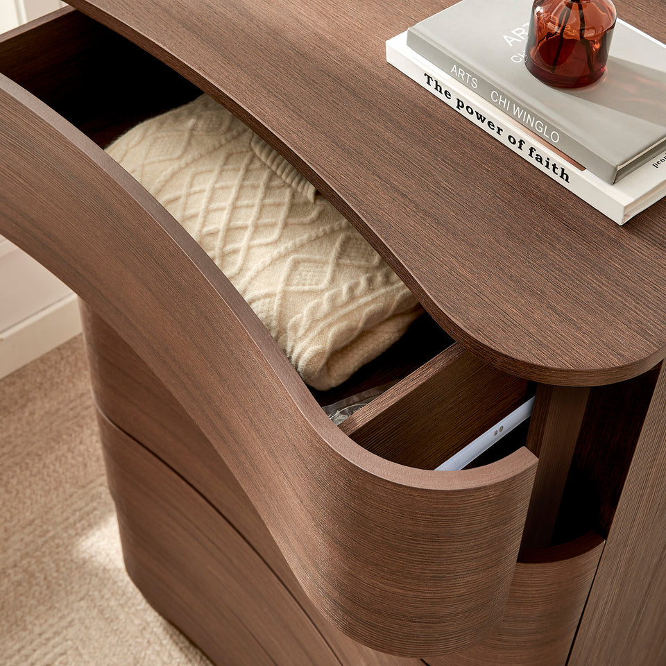 Mirae 5-Drawer Curved Dresser Chest of Drawers by Modway