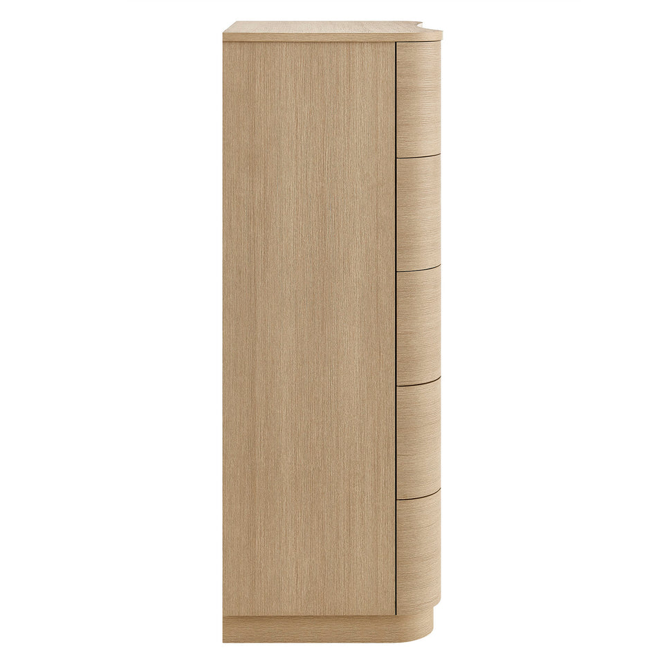Mirae 5-Drawer Curved Dresser Chest of Drawers by Modway