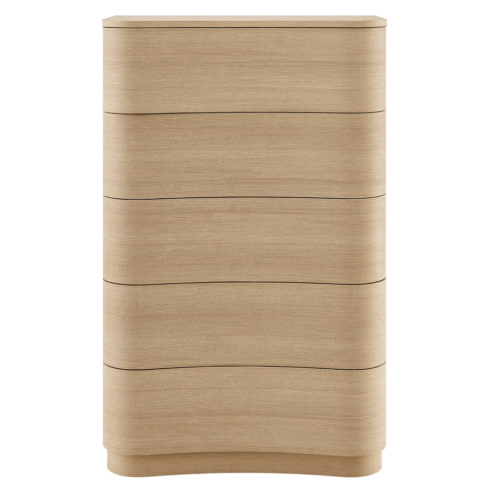 Mirae 5-Drawer Curved Dresser Chest of Drawers by Modway