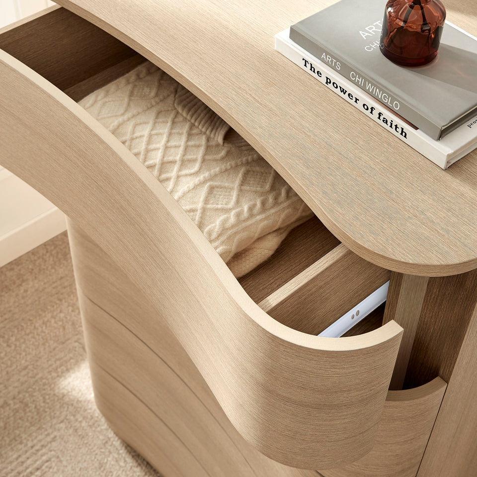Mirae 5-Drawer Curved Dresser Chest of Drawers by Modway