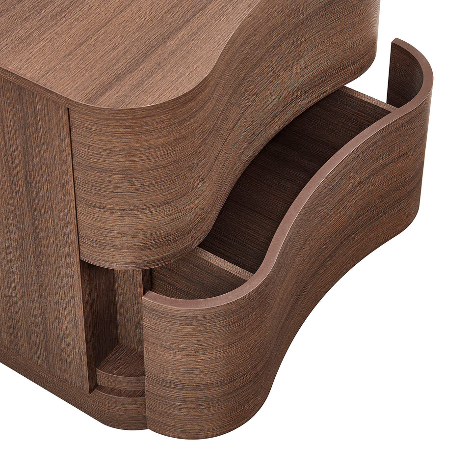 Mirae 2-Drawer Curved Nightstand by Modway