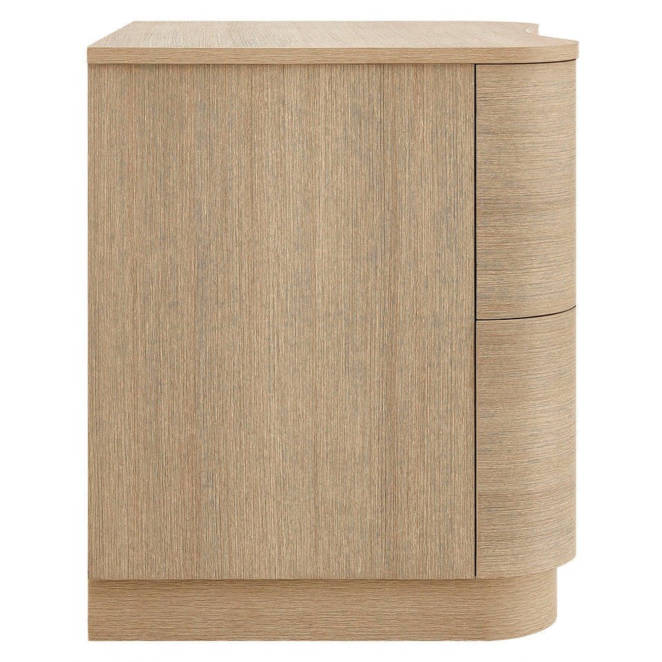 Mirae 2-Drawer Curved Nightstand by Modway