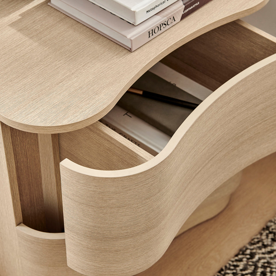 Mirae 2-Drawer Curved Nightstand by Modway