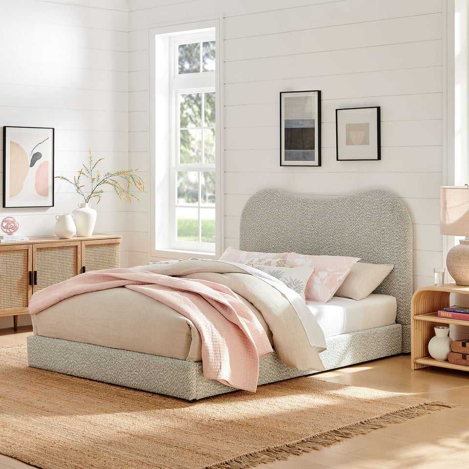 Seluna Boucle Queen Platform Bed by Modway