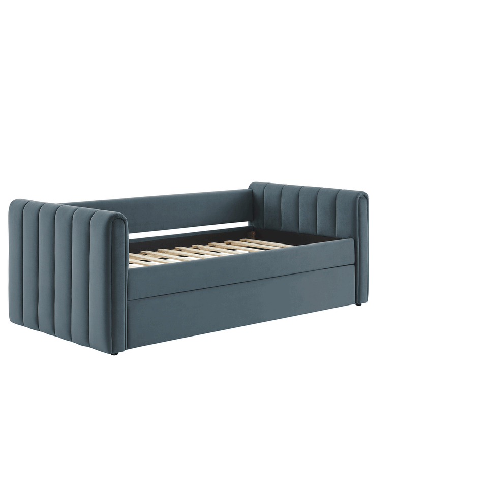 Veyla Channel Tufted Performance Velvet Twin Daybed With Trundle by Modway
