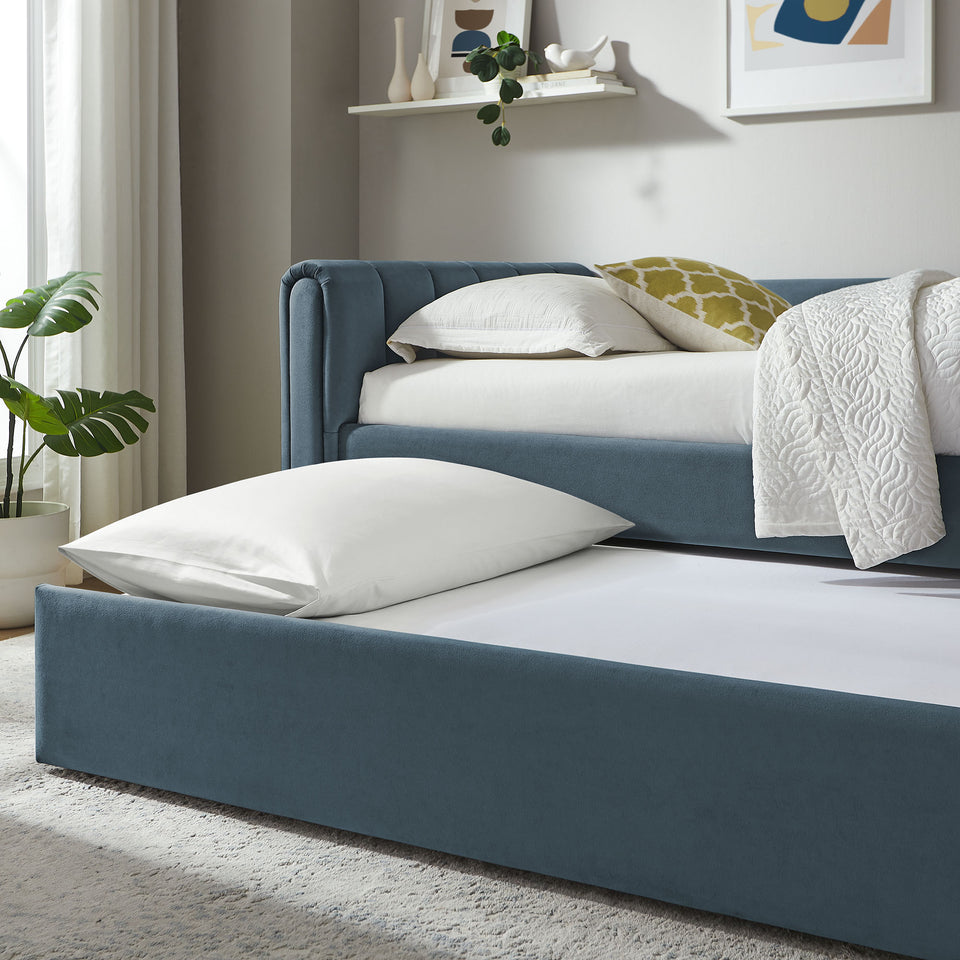 Veyla Channel Tufted Performance Velvet Twin Daybed With Trundle by Modway