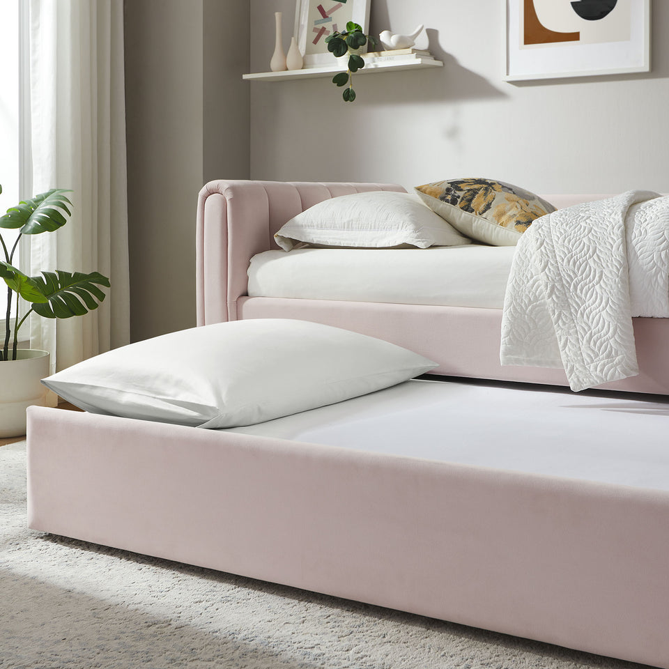 Veyla Channel Tufted Performance Velvet Twin Daybed With Trundle by Modway