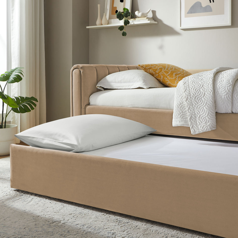 Veyla Channel Tufted Performance Velvet Twin Daybed With Trundle by Modway