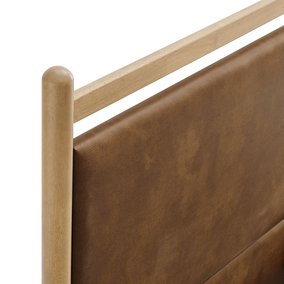 Ginny Twin Size Vegan Leather Platform Bed Frame by Modway