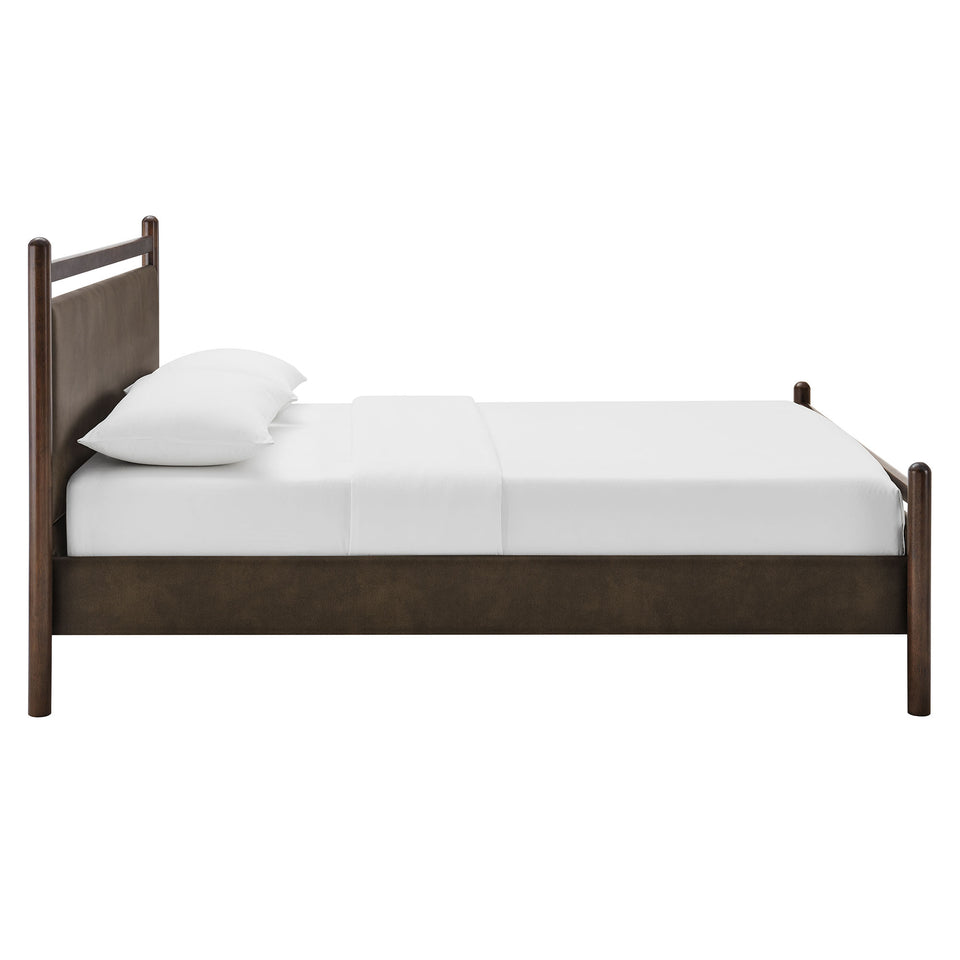 Ginny Full Size Vegan Leather Platform Bed Frame by Modway