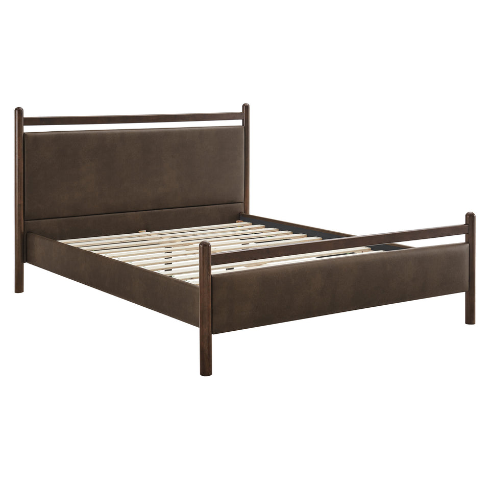 Ginny King Size Vegan Leather Platform Bed Frame by Modway