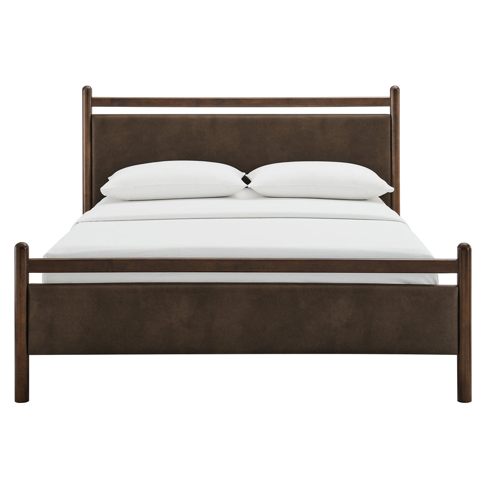 Ginny King Size Vegan Leather Platform Bed Frame by Modway