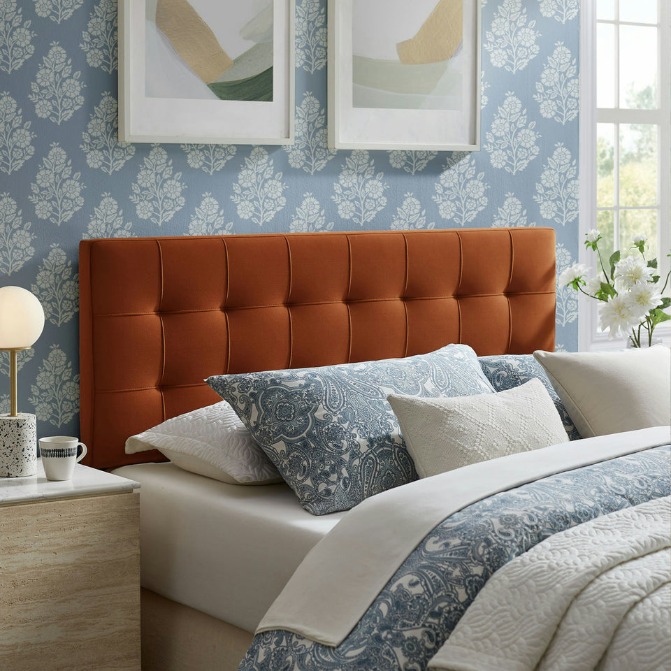Lily Stain-Resistant Performance Velvet Full Size Headboard by Modway