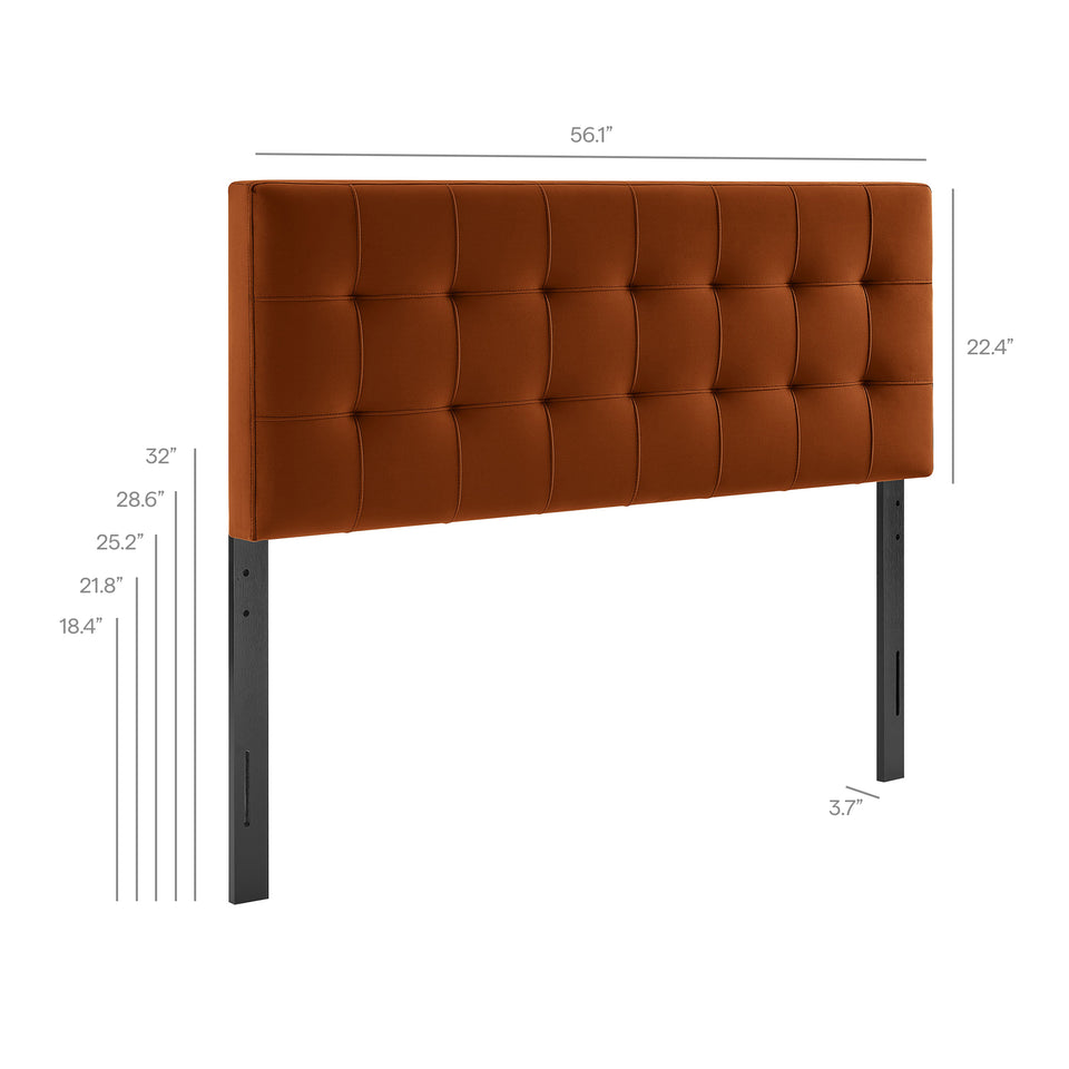Lily Stain-Resistant Performance Velvet Full Size Headboard by Modway