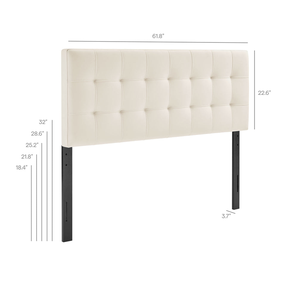 Lily Stain-Resistant Performance Velvet Queen Size Headboard by Modway