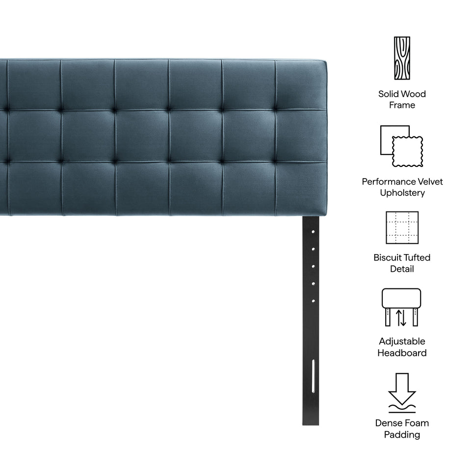 Lily Stain-Resistant Performance Velvet Queen Size Headboard by Modway