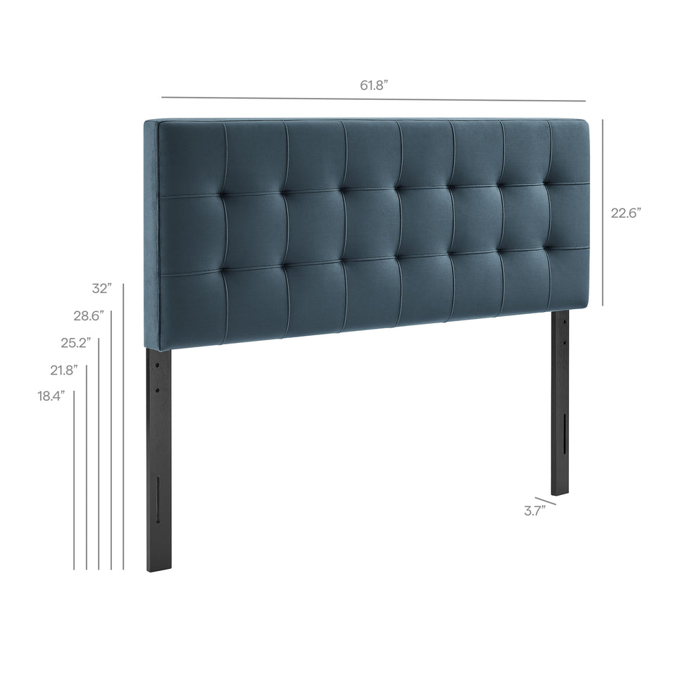 Lily Stain-Resistant Performance Velvet Queen Size Headboard by Modway