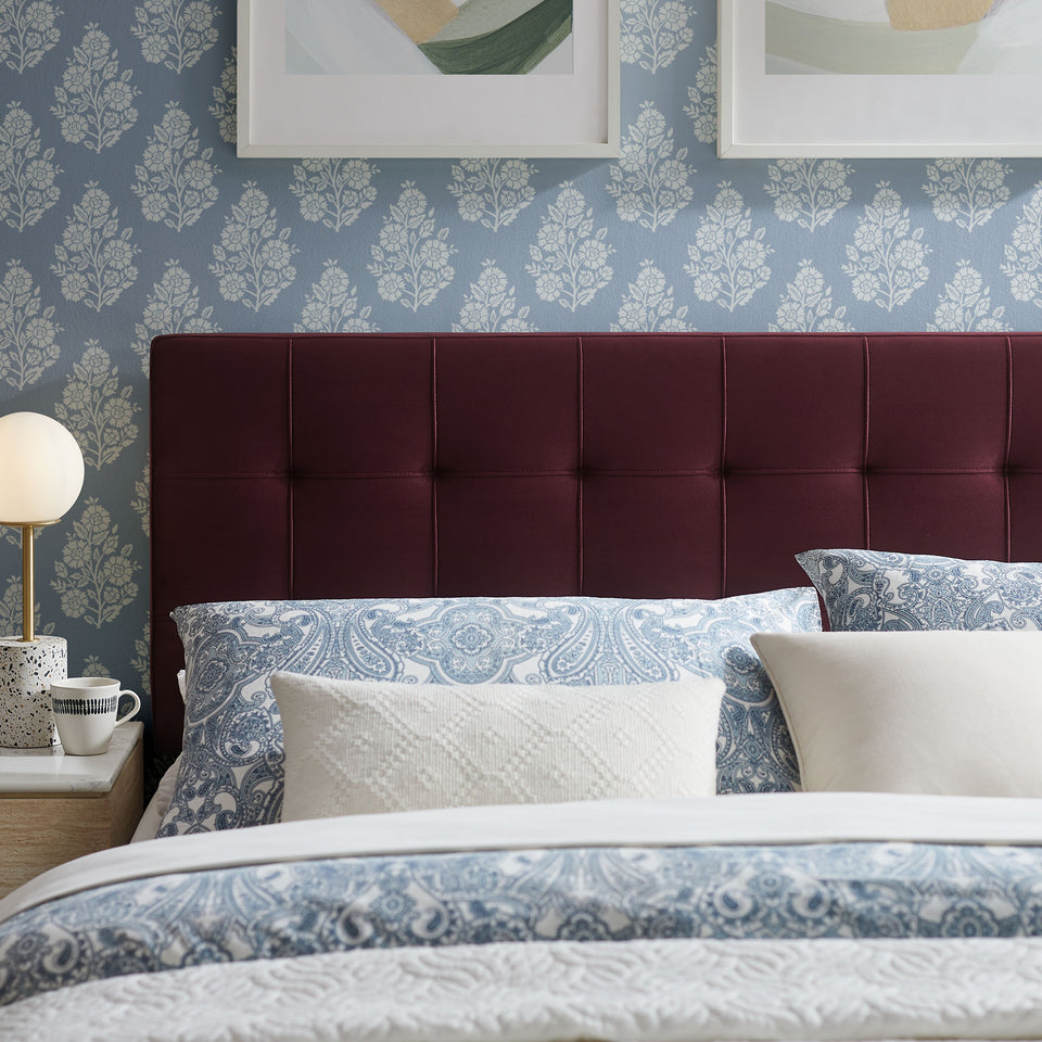 Lily Stain-Resistant Performance Velvet Queen Size Headboard by Modway