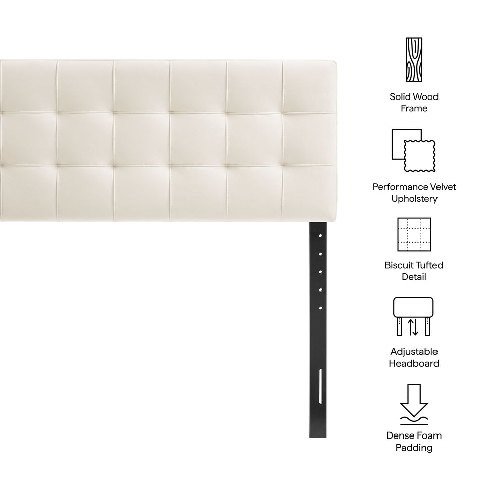 Lily Stain-Resistant Performance Velvet King Size Headboard by Modway