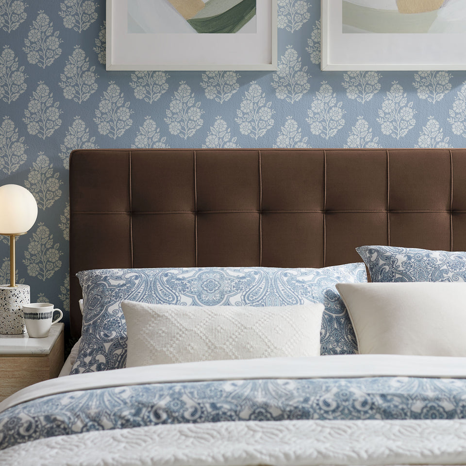 Lily Stain-Resistant Performance Velvet King Size Headboard by Modway