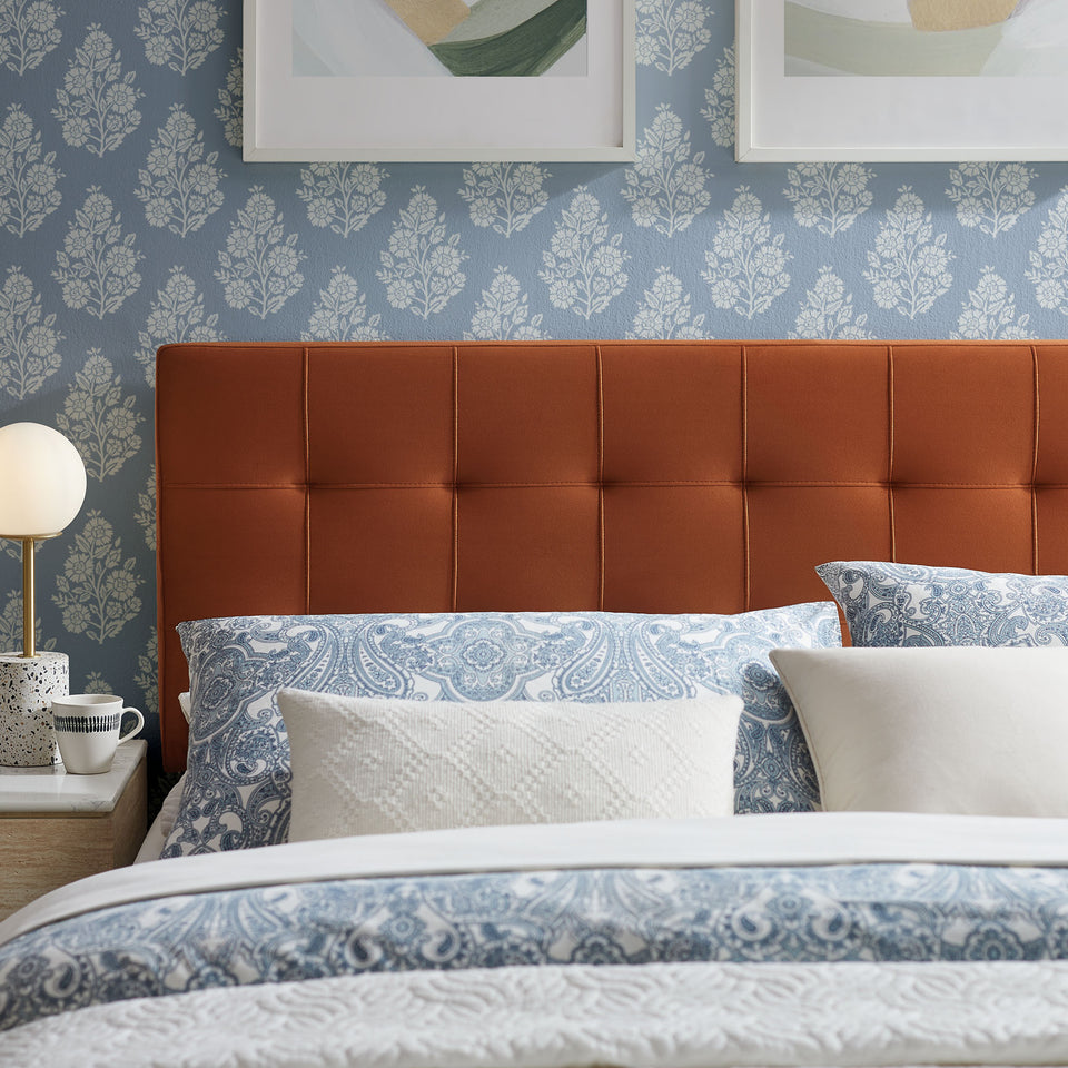 Lily Stain-Resistant Performance Velvet King Size Headboard by Modway