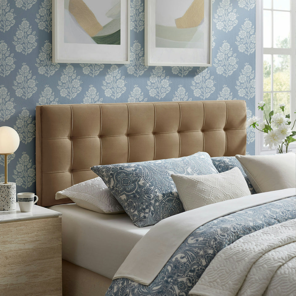 Lily Stain-Resistant Performance Velvet King Size Headboard by Modway