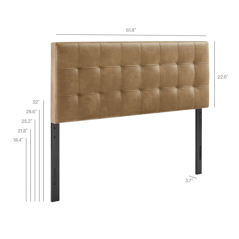 Lily Vegan Leather Queen Size Headboard by Modway