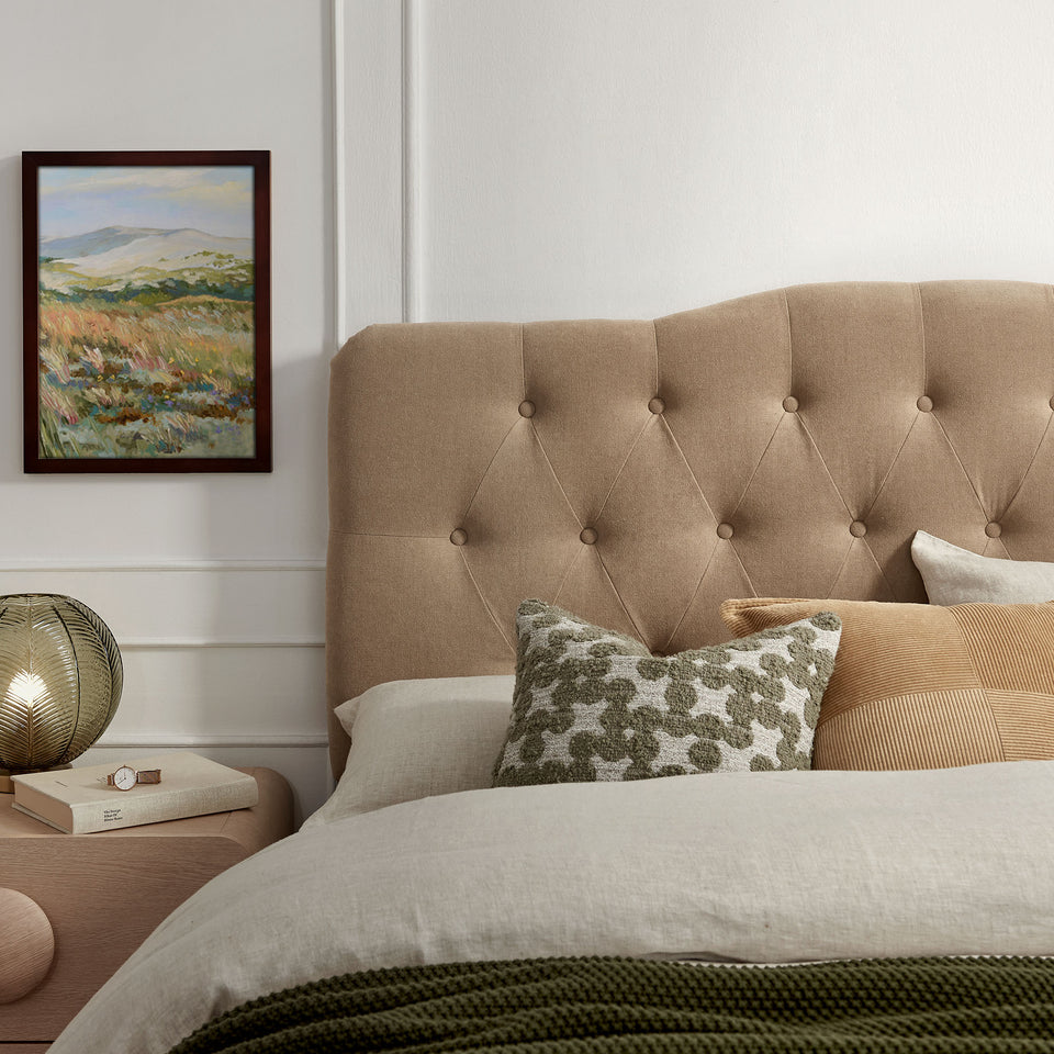 Annabel Premium Linen Blend Full Headboard by Modway