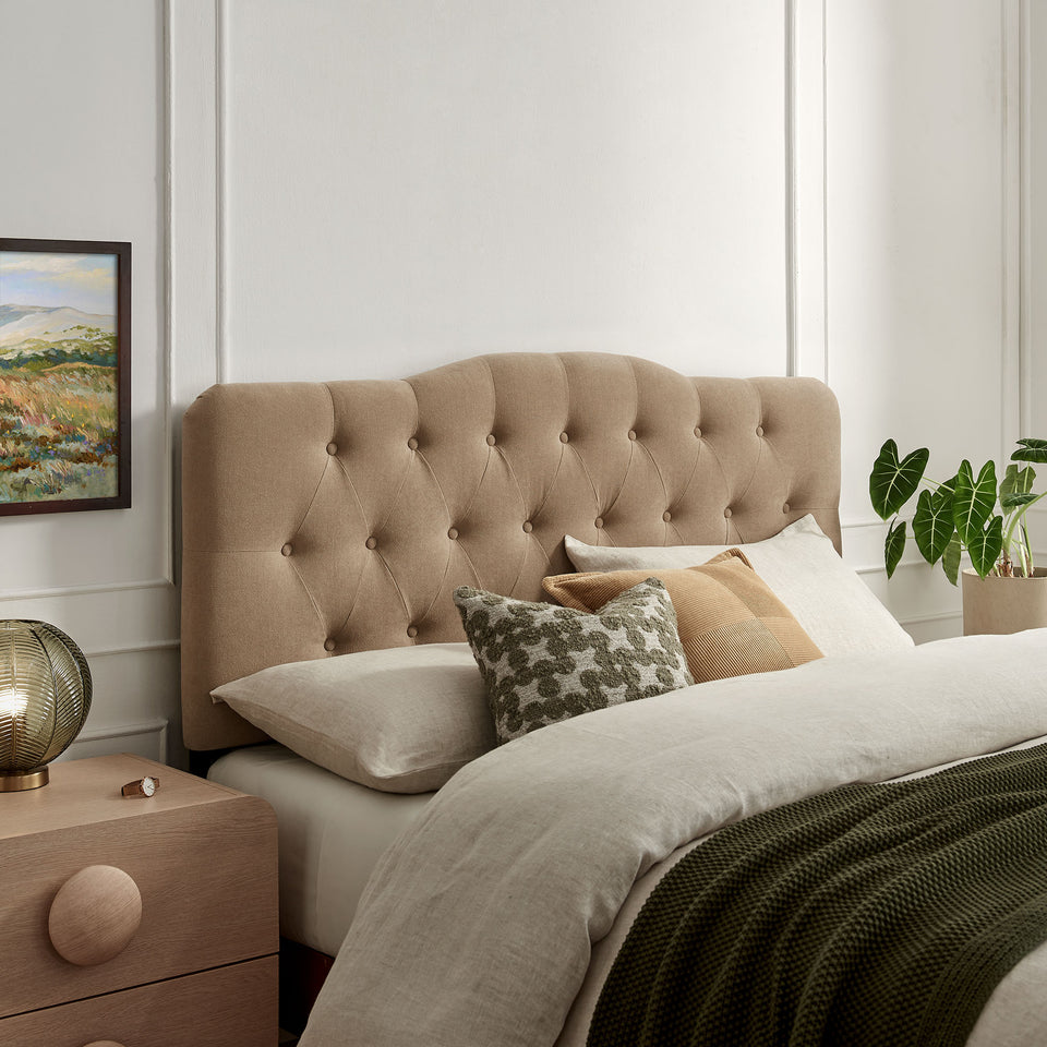 Annabel Premium Linen Blend Full Headboard by Modway