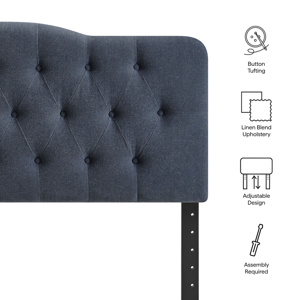 Annabel Premium Linen Blend Full Headboard by Modway