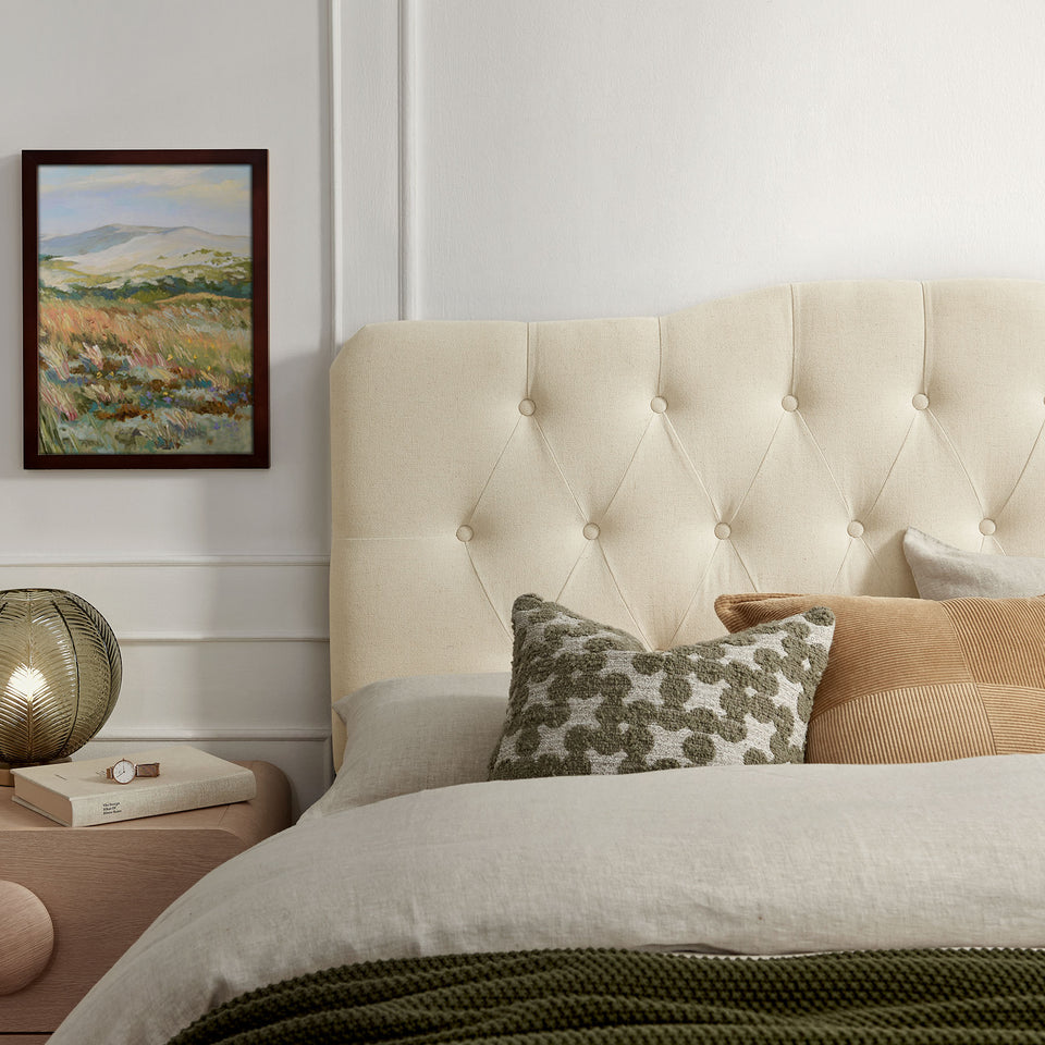 Annabel Premium Linen Blend Full Headboard by Modway