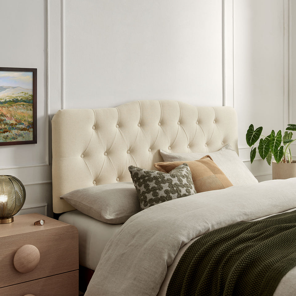 Annabel Premium Linen Blend Full Headboard by Modway