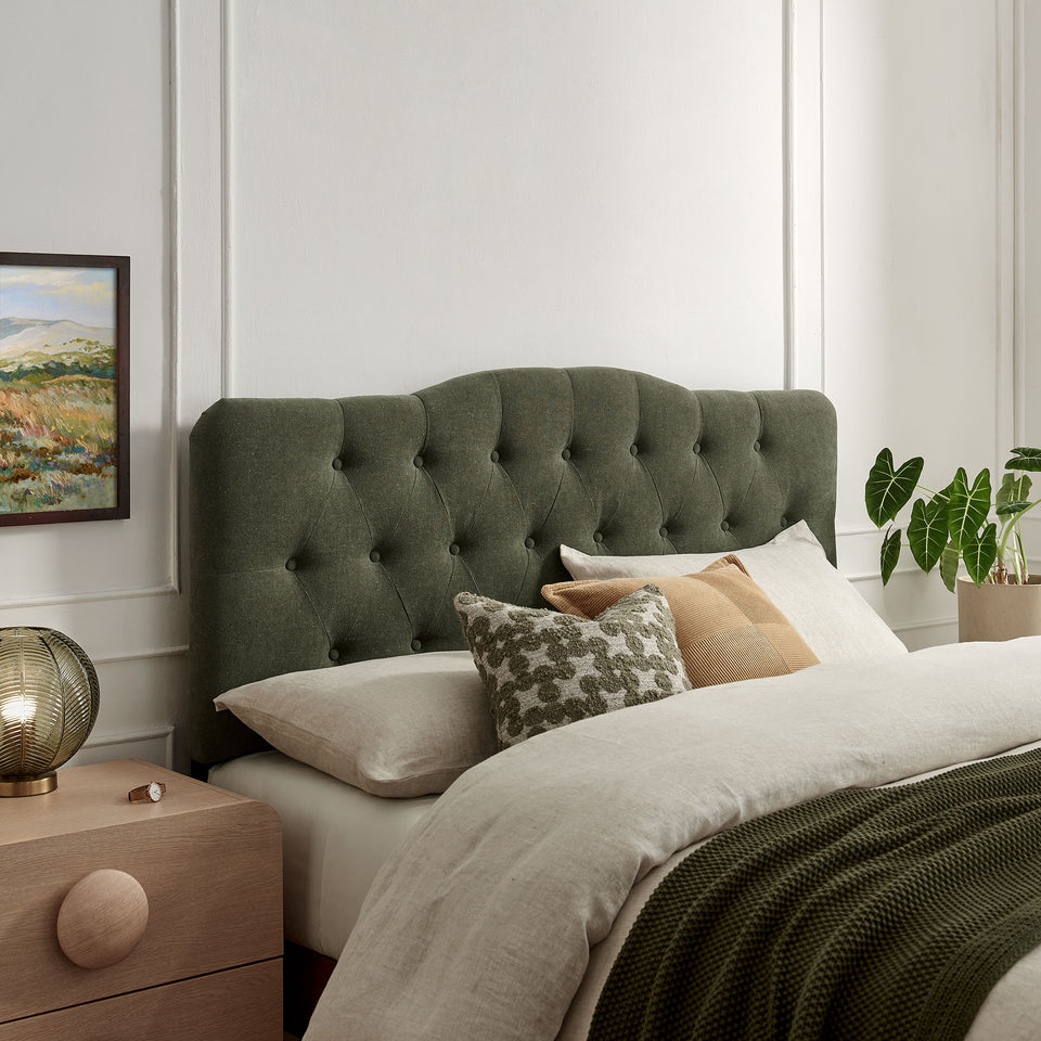 Annabel Premium Linen Blend Full Headboard by Modway
