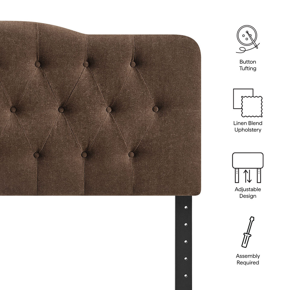 Annabel Premium Linen Blend Queen Headboard by Modway