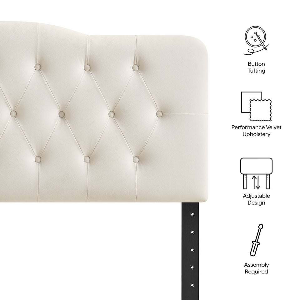 Annabel Stain-Resistant Performance Velvet King Headboard by Modway