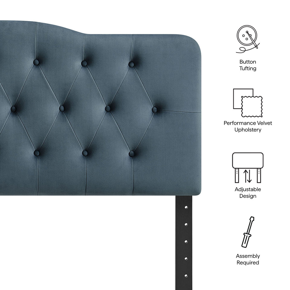 Annabel Stain-Resistant Performance Velvet King Headboard by Modway