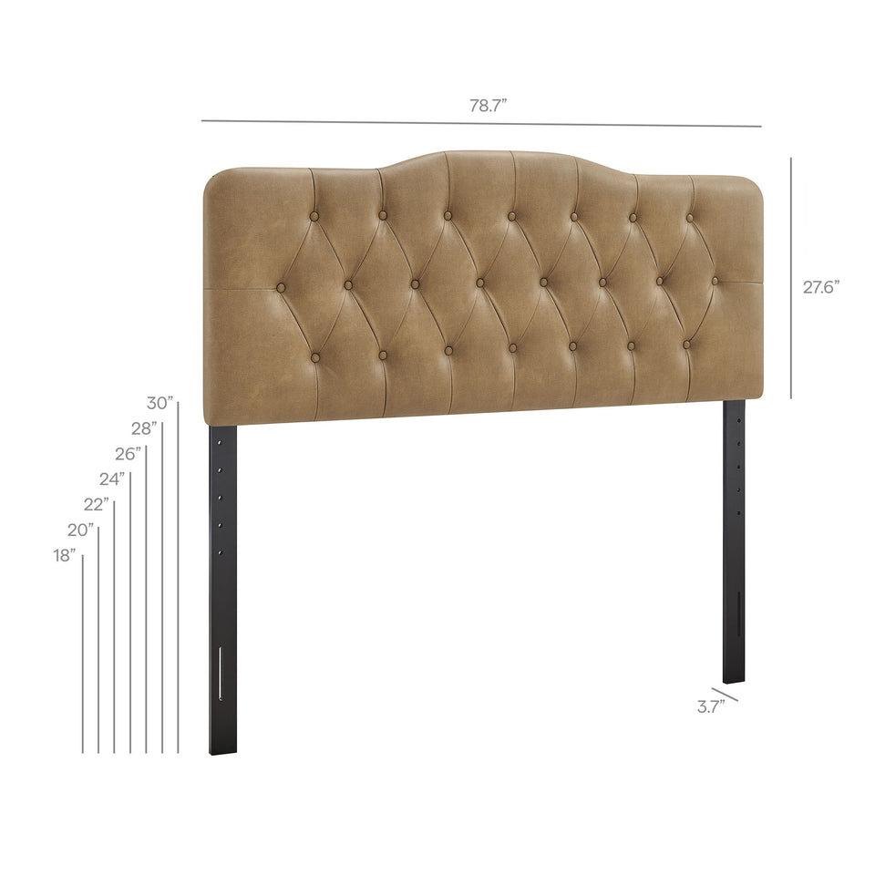 Annabel Vegan Leather King Headboard by Modway