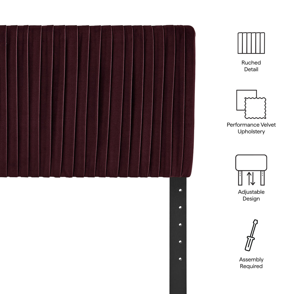 Eloise Stain-Resistant Performance Velvet Full Headboard by Modway