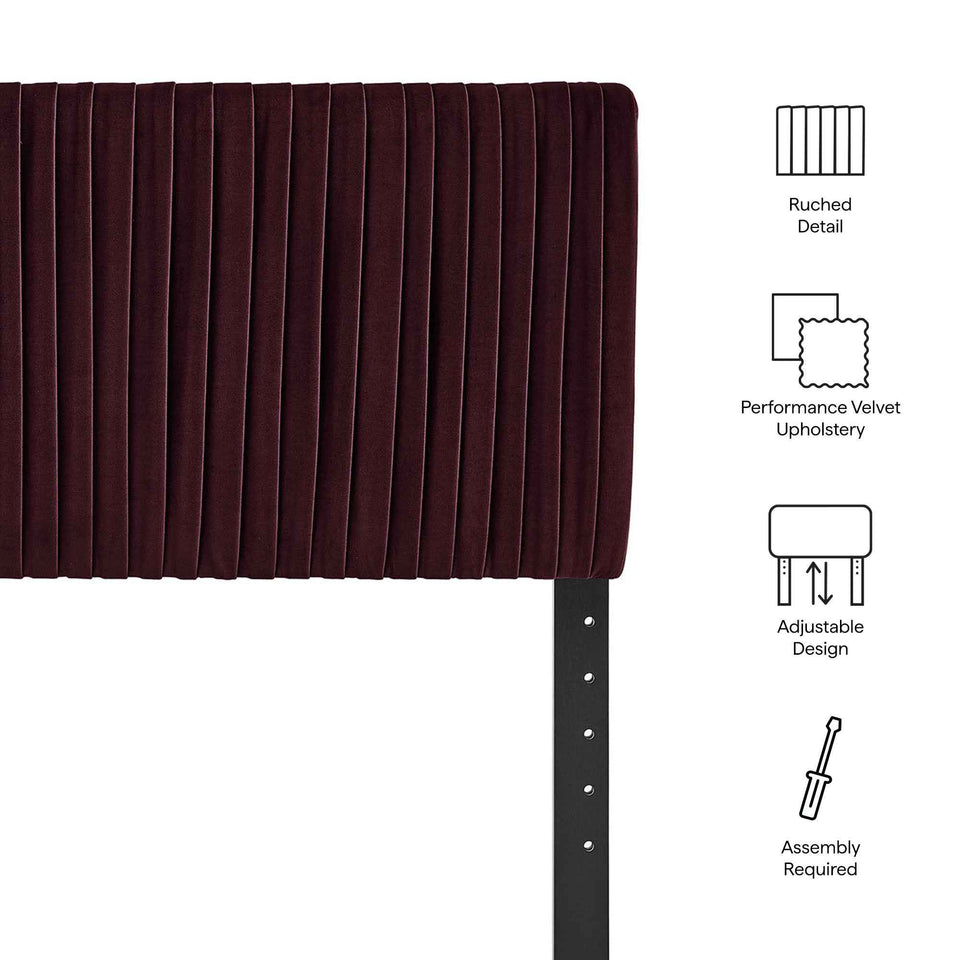 Eloise Stain-Resistant Performance Velvet Queen Headboard by Modway